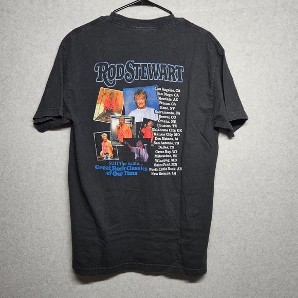 Rod Stewart 2007 Tour Shirt Black Size Large - Picture 6 of 6